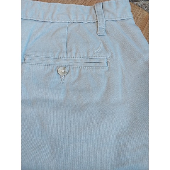 Nautica "The Deck Short" Stretch  Women's 34W (36") Gray Chino Classic Fit Boat - Picture 1 of 7